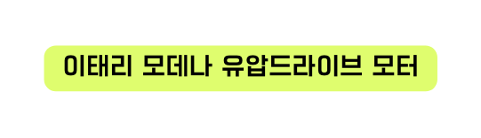 이태리 모데나 유압드라이브 모터